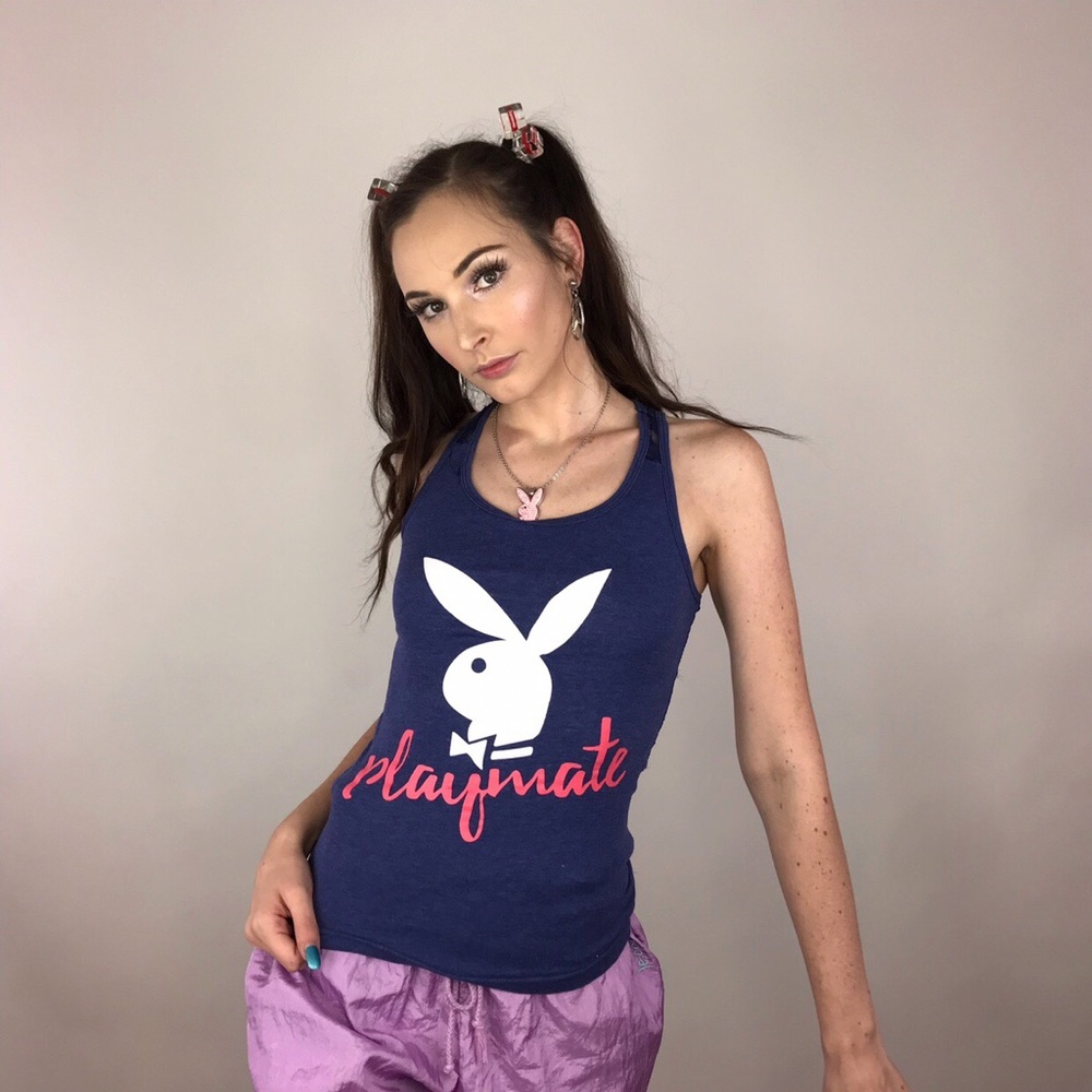 SOLD! playmate lace blue tank